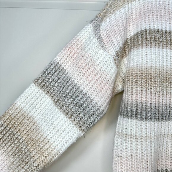 Adyson Parker Striped Sweater Crewneck Ribbed Knit Drop Shoulder Pullover 1X - Picture 9 of 9